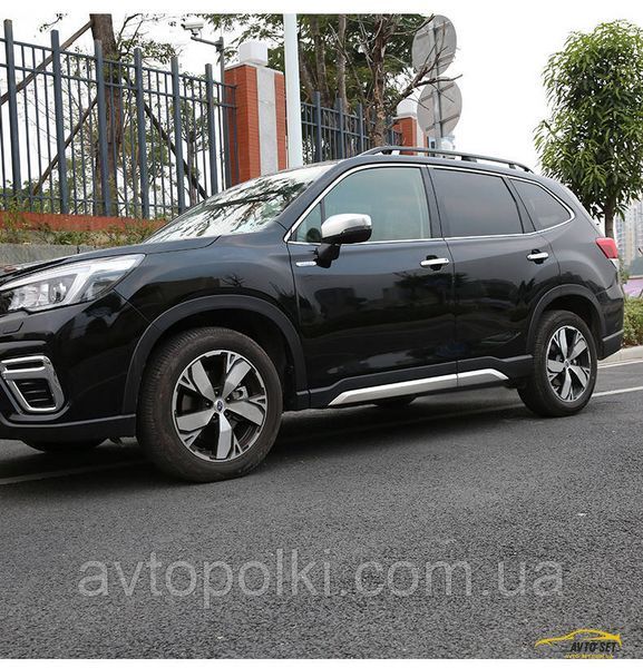 Subaru Forester молдинг на двери (накладки на боковые двери) 2018-19 сталь Молдинг-SF19 фото