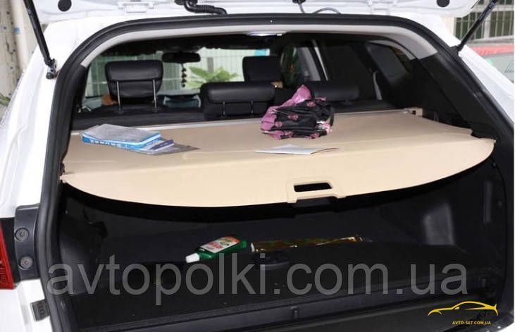 Бежева шторка багажника Hyundai Santa Fe IX45 2012-2020 Santa Fe-беж фото