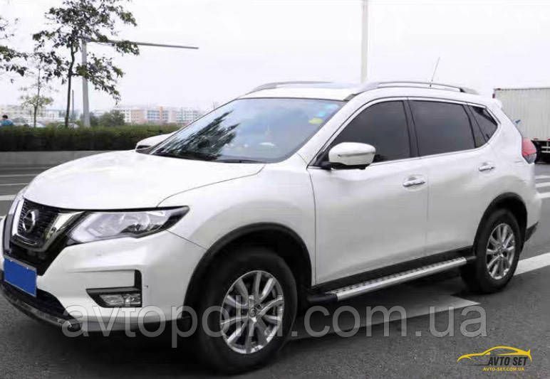 Новые рейлинги Nissan X-Trail T32 / Rogue 2014-2017-2020 дуги на крышу без перфорации R-Rogue-1 фото